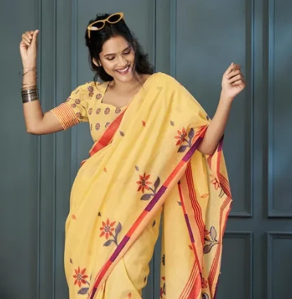 Linen Saree